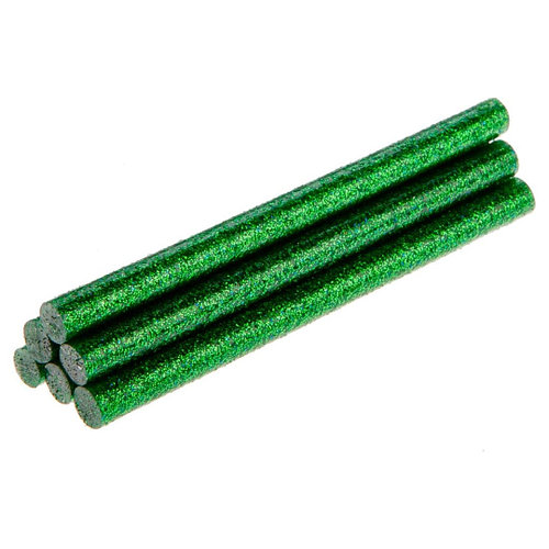 Стержень для клеевого пистолета 7 мм цв. зелёный глиттерный 1 шт