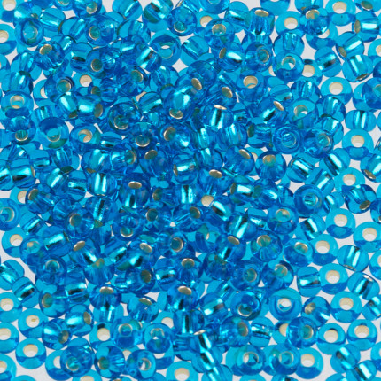 Бисер Preciosa р-р 6 (4 мм) Чехия цв. 222 голубой прозрачный упак. 5 г