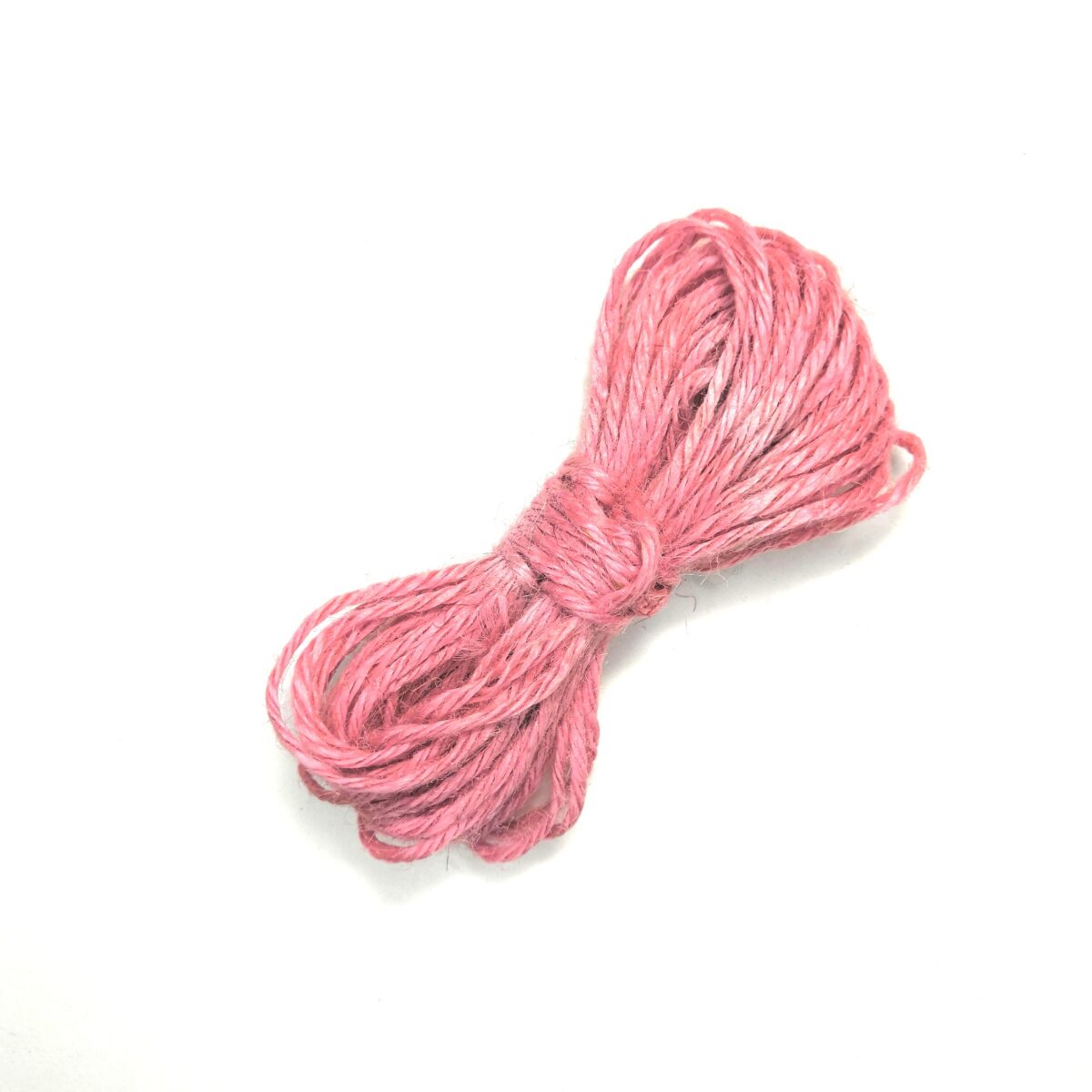 Шнур джут 1,5 мм цв. 018 розовый упак. 10±1 м