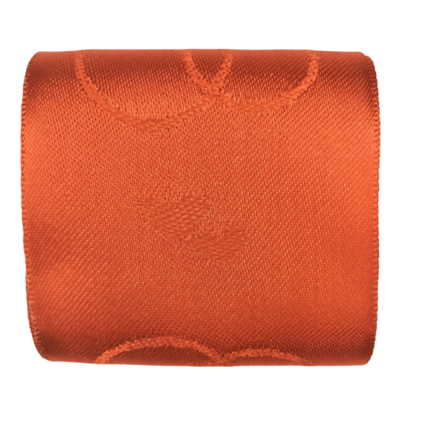 Лента атласная свадебная 65 мм цв. оранжевый упак. 3 м