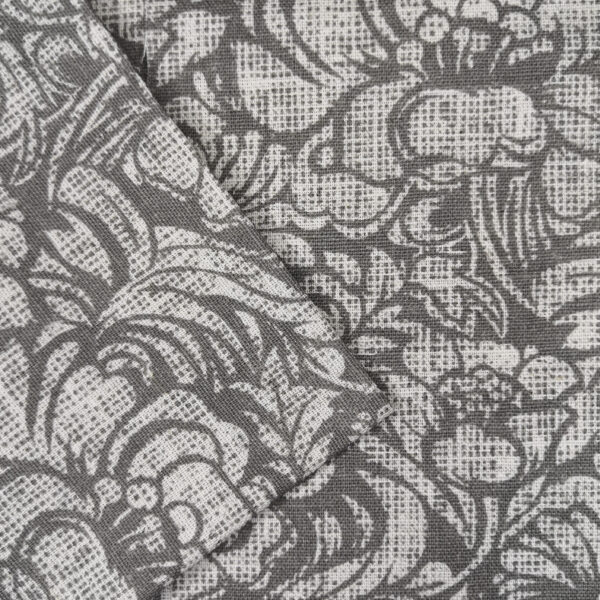 Ткань для творчества полулён арт. ивтк 4282-1 цв. серо-бежевый / коричневый упак. 50*50 см