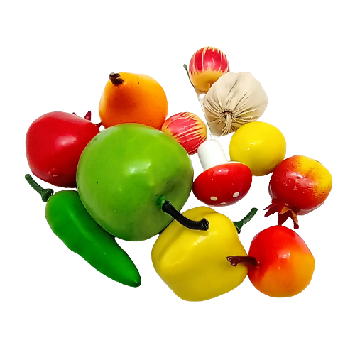 Овощи (фрукты) ассорти декор для творчества  упак. 10 -15 шт