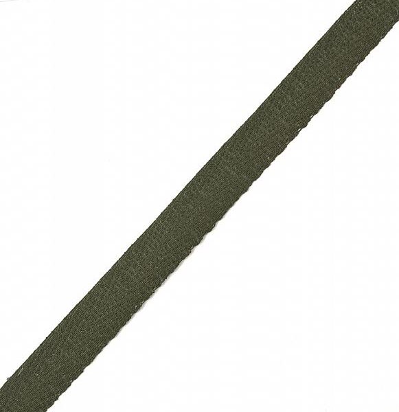 Тесьма киперная 17 мм цв. 075 т. зелёный 1 м