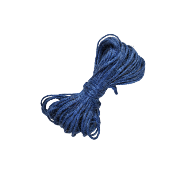 Шнур джут 1,5 мм цв. 013 т. голубой упак. 10±1 м