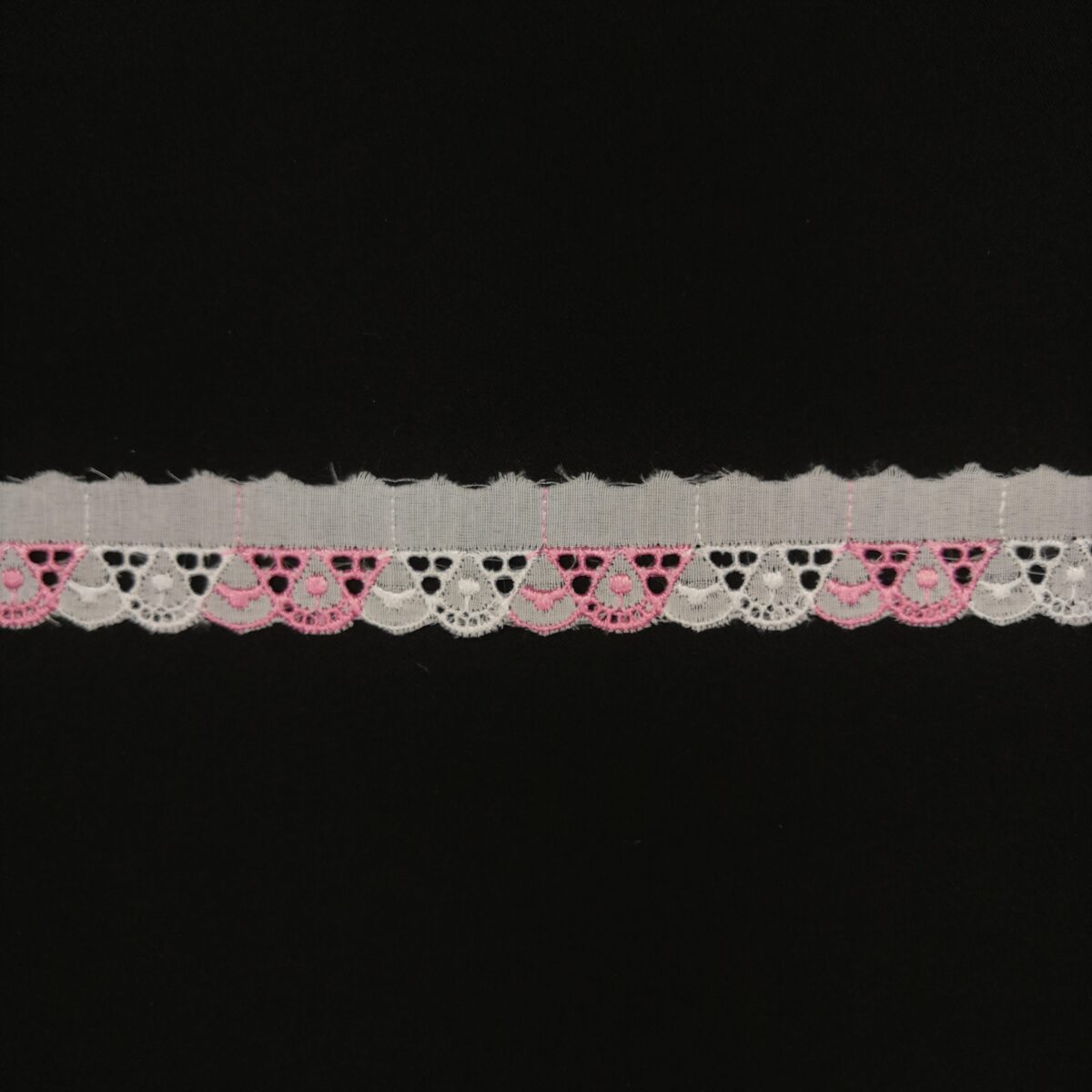 Шитьё арт. 101 25 мм цв. белый/розовый 1 м