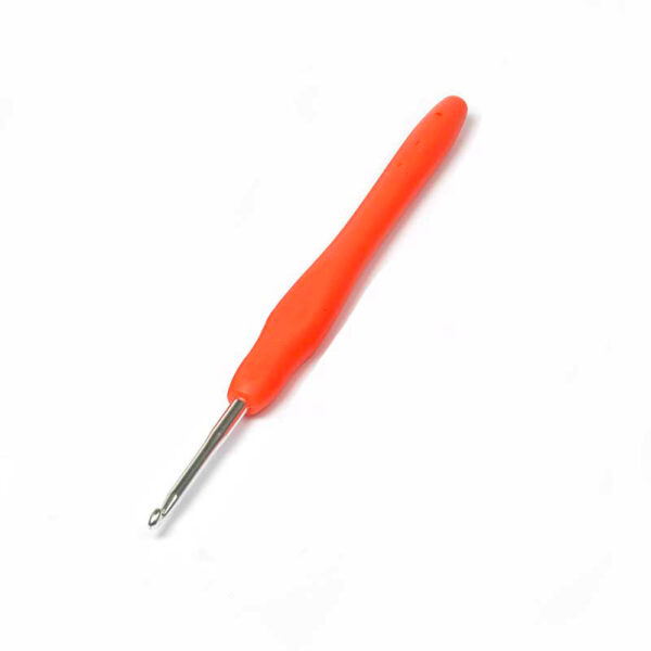 Крючок для вязания с кауч.ручкой №4.5 14см (алюм) 1шт