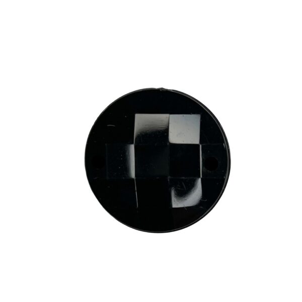 Стразы акрил (фиксация с помощью клея) 12 мм цв. чёрный упак. 5 шт