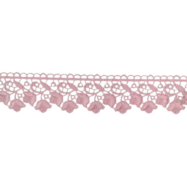Кружево гипюр Гамма арт. 3157 40 мм цв. розовый 1 м