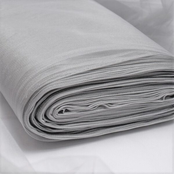 Ткань Сетка фатин мягкий 100% пэ шир. 150 см цв. серый 1 м