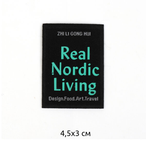 Аппликация пришивная арт. 2411 Real Nordic Living 4,5х3 см, черный 1 шт