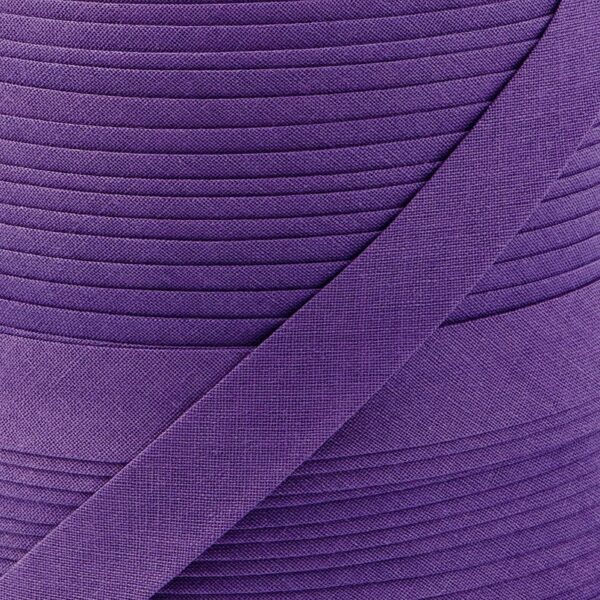 Бейка косая хлопок 15 мм цв. 199 фиолетовый 1 м