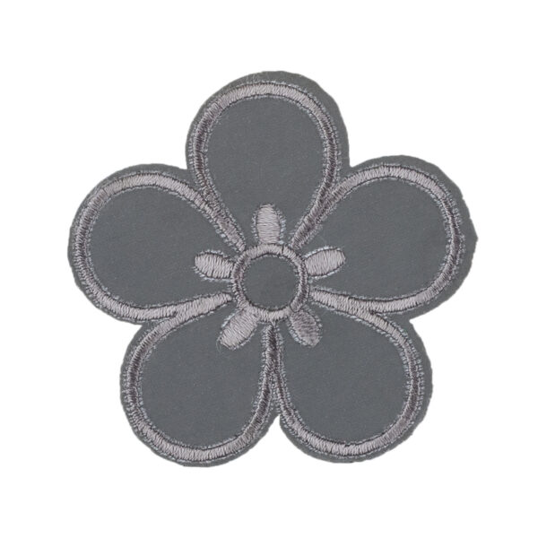 Термоаппликация арт. L091 цветок светоотраж. 4,5*4,5 см 1 шт