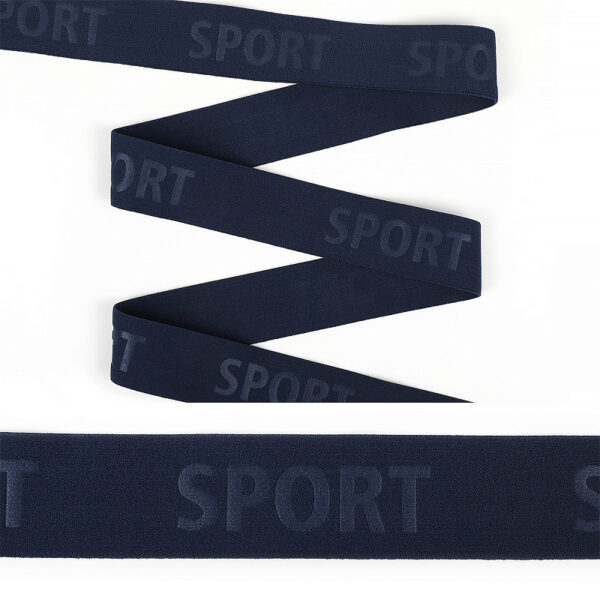 Резинка тканая 35 мм арт. 54993 цв. синий Sport 1 м