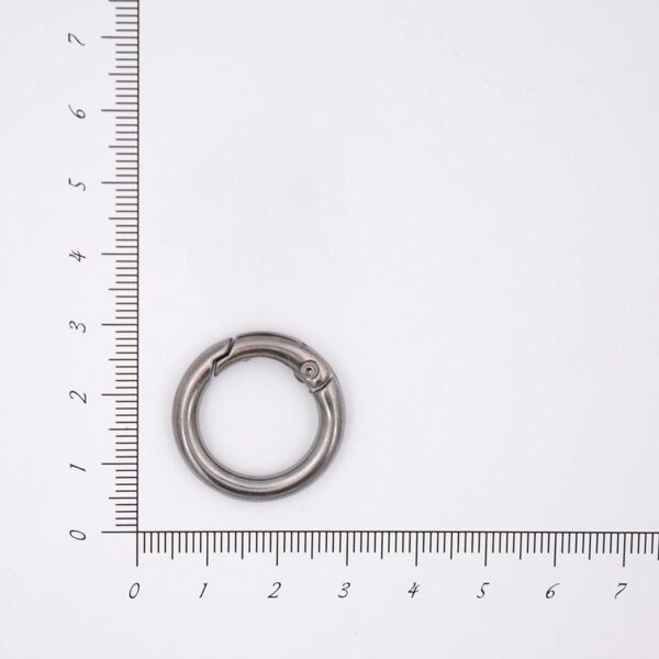 Кольцо разъемное 25 мм (карабин) внутр. 17 мм цв. т. никель 1 шт