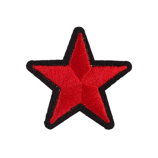 Термоаппликация арт. 3287 звезда красная 3,5х3,5 см 1 шт