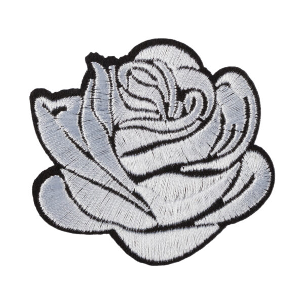 Термоаппликация арт. 6367С Роза белая 5*5,4 см 1 шт