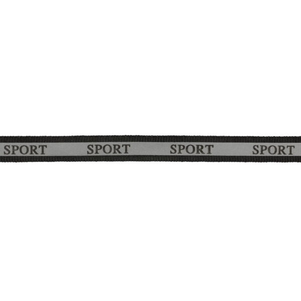 Лента светоотражающая арт. 15215 Sport 20 мм цв. чёрный 1 м